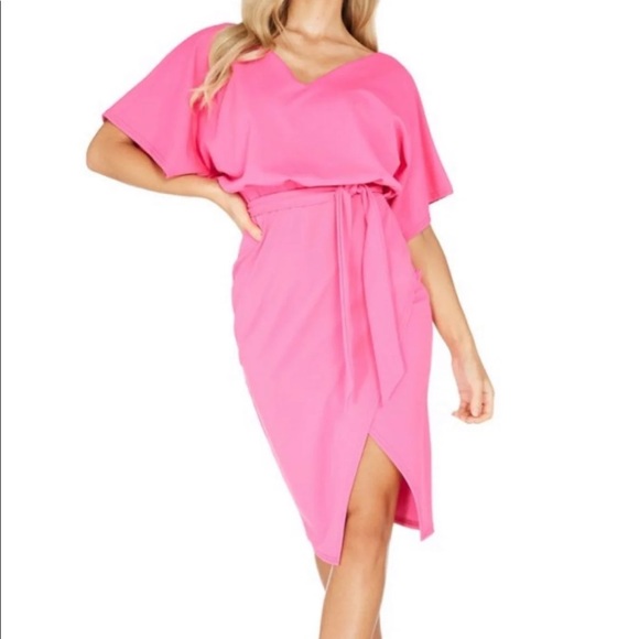NWT bodycon Pink cocktail dress size 4 - Picture 1 of 7